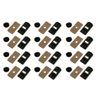  Louvre Fitting Kit Suits All Aunger Rear Louvre Mounting Clips set of 12 (LAT12)