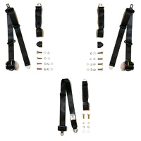 Rear Seat Belt Set to Suit 1987-94 TOYOTA COROLLA AE92 4 DR SEDAN - ADR Approved
