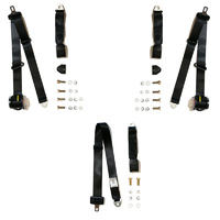 Rear Seat Belt Set to Suit 1991-94 TOYOTA COROLLA EE101 SEDAN - ADR Approved