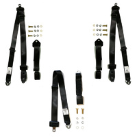  Rear Seat Belts Set to Suit Toyota Landcruiser HZJ75 5 Door Station Wagon - ADR Approved