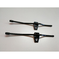 SUITS HOLDEN TORANA LH LX UC FRONT WINDSCREEN WASHER JETS PAIR  BLACK