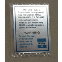 CORROSION INHIBITOR DECAL KLMS