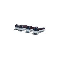 Chrome Door Lock Knobs suits Ford XR XT XW XY - 4 Pieces