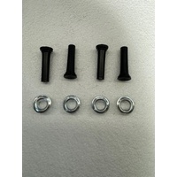 Black Door Lock Knobs + Surrounds suits Holden HK HT HG HQ HJ HX HZ WB Torana LH LX UC - For 4 Doors