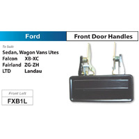 Black Outer Front Door Handle to suit Ford XB XC - Left Hand Side