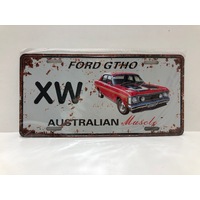 Ford GTHO XW Red Metal Sign