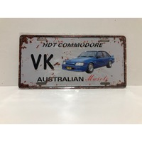  HDT Commodore VK Metal Sign
