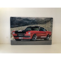  Red Mustang 20CM X 30CM Metal Sign