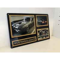  Eleanor Mustang - Black background 20CM X 30CM Metal Sign