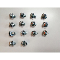 Front or Rear Bumper Bar Bolt Pack for Holden HD HR Sedan Wagon - 14 Pieces