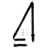 Non Retractable Lap Sash Seat Belt 2.6M with a 425mm Fixed Webbing Buckles - ADR
