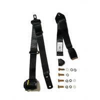 SEAT BELT RETRACTABLE LAP SASH 90/90 ON PILLAR ADJUSTABLE WEB BUCKLE 2.6M LENGTH