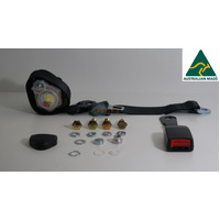100/90 In Pillar Seat Belt 170mm Stalk Buckle Shorter 2.6 Metre Webbing -  Left Hand Application