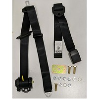  180-180 Under Parcel Shelf Seat Belt 2.6M 150mm-610 Adjustable Webbing Buckle