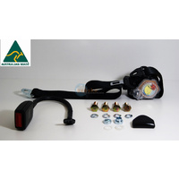 90-90 ON PILLAR WITH SMALL ANCHOR 350mm  STALK BUCKLES FLOOR MOUNTED LEFT HAND