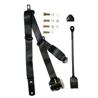 SUITS SEAT BELT RETRACTABLE 90/90 ON PILLAR WITH DROP LINK 400mm STALK BUCKLE - ADR