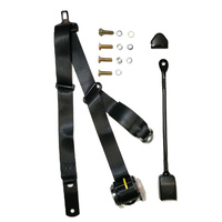  SEAT BELT RETRACTABLE 90/90 ON PILLAR WITH DROP LINK 400mm STALK BUCKLE - ADR