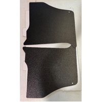 Black Embossed Board Kick Panels for Holden Torana LC-LJ - Pair including Fasterners