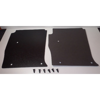 Black Embossed Board Kick Panels for Holden Torana LH-LX-UC - Pair including fasteners