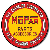 SUITS MOPAR Parts  Round Metal Tin Sign 29.8cm Diameter Genuine American Made