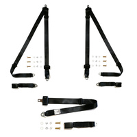  Rear Seat Belt Kit of 3 To Suit Toyota Landcruiser FJ40 HJ45 5 Door Wagon ADR Approved