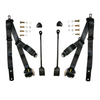 Front Seat Belt Kit to suit Holden HJ 1974-76 Monaro Bucket Seat -  Pair