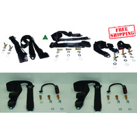 Complete Bucket Seat Belt Kit for Ford Falcon XP Sedan 1962-68 - ADR Approved Australian Made