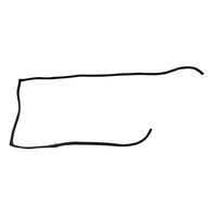  Left Hand Door Rubber Suits Toyota Land Cruiser FJ40, FJ45, BJ40, BJ42, HJ45, HJ47  1/1975-10/1984