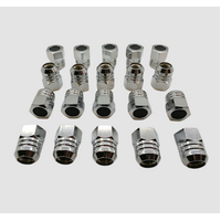  GTS Chrome Wheel Nut Set for Holden HQ HJ HX Torana LJ LH LX  Black Head Monaro - Pack of 20