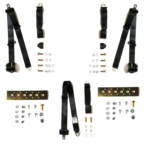  Rear Seat Belt Set to Suit 1989-93 Toyota Starlet EP81 3 Door Hatchback ADR