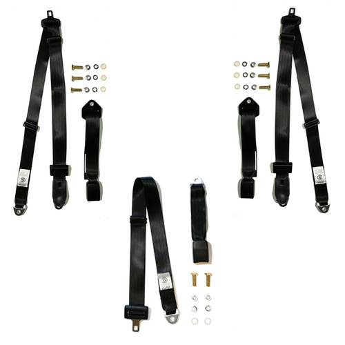  Rear Seat Belts Set to Suit Toyota Landcruiser HZJ75 5 Door Station Wagon - ADR Approved