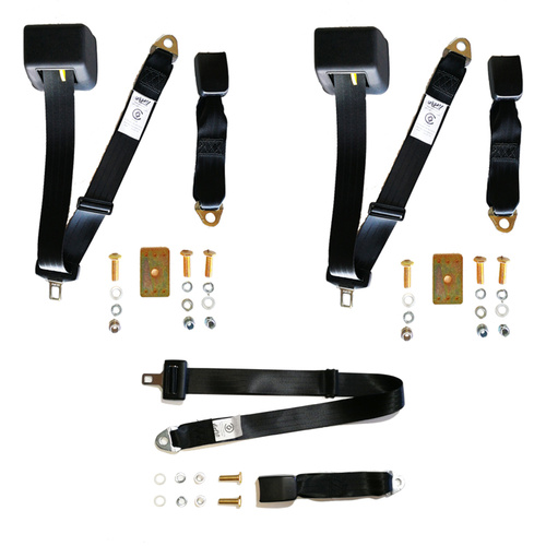 SUITS HOLDEN COMMODORE VH SEDAN REAR SEAT BELT KIT - ADR APPROVED - AUSTRALIAN MADE