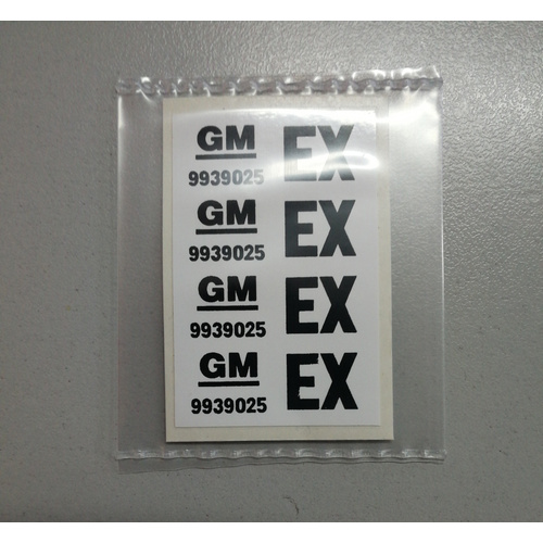 PART LABEL LOOM GM EX (9939025)
