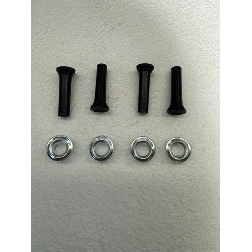 Black Door Lock Knobs + Surrounds suits Holden HK HT HG HQ HJ HX HZ WB Torana LH LX UC - For 4 Doors