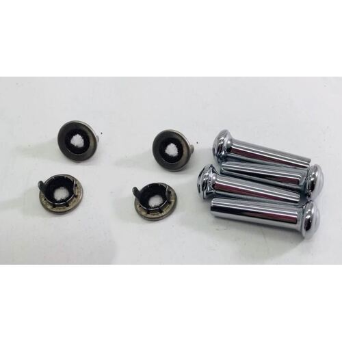  Chrome Door Lock Knobs And Surrounds suits Ford Falcon XA XB XC XR XT XW XY Chrome - For 4 Doors