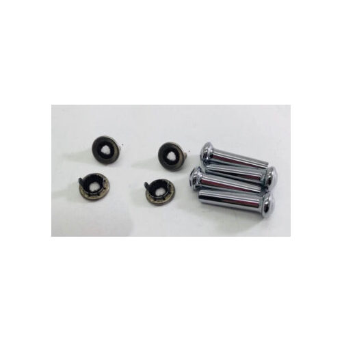 Suits XR-XT-XW-XY Chrome Door Lock Knobs And Surrounds 4 Pack