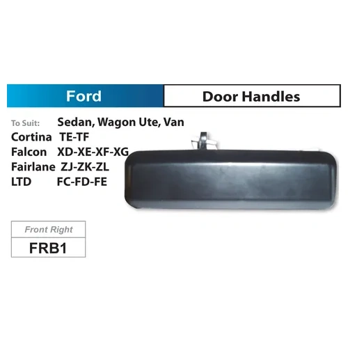 Front Right Hand Front Door Handle Black Suits Ford XD XE XF XG Sedan, Wagon Ute & Van
