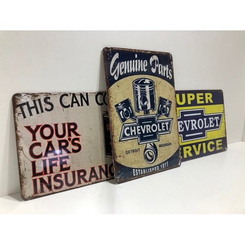 SUITS 3 Pack - Assorted Metal Signs - 20cm x 30cm
