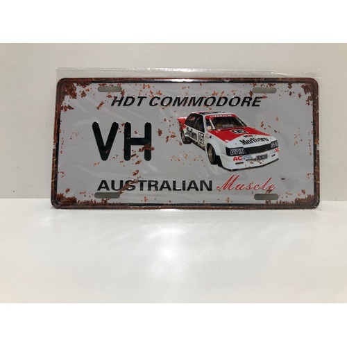 HDT Commodore VH Metal Sign