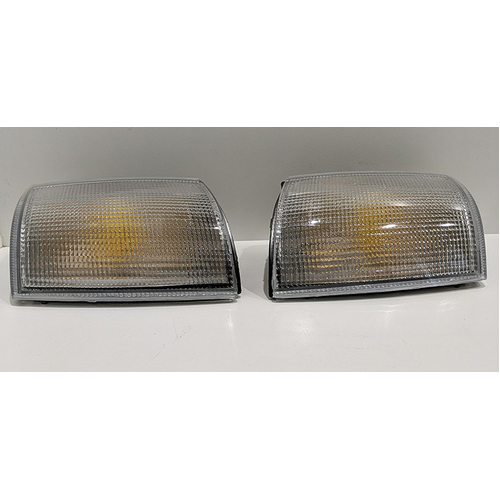 White Front Indicator Corner Lamp for Holden Commodore VH VK 1981-84 VS16295 - Left and Right Hand - Pair