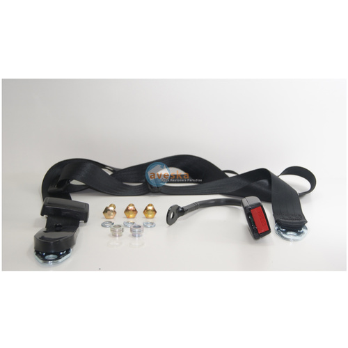  SEAT BELT NON RETRACTABLE LAP SASH 300mm STALK BUCKLE - ADR APPROVED