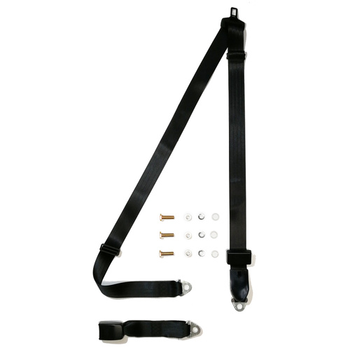 Seat Belt Non Retractable Lap Sash 2.0 Metres Length with 275mm Web Buckle