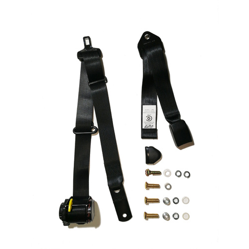 Retractable Lap Sash Seat Belt 90/90 on Pillar 3.2M with 150-610mm Adjustable Web Buckle