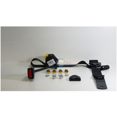 Seat Belt 90/90 On Pillar 250mm Stalk Buckle -  Right Hand Side