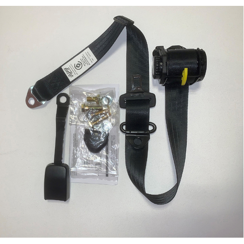   Retractable Seat Belts 80-90 In PIllar Left Hand 170mm Seat Mounted Buckle