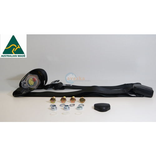 APV 100-90 In Pillar Seat Belt Webbing Buckles Adjustable 150mm - 950mm - Left Hand Application