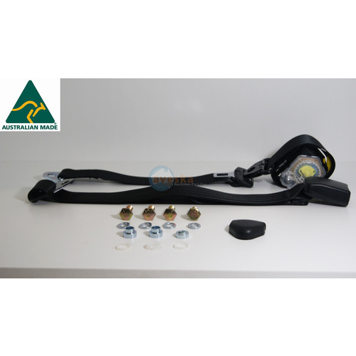APV 100-90 In Pillar Seat Belt Webbing Buckles Adjustable 150mm - 950mm - Right Hand Application