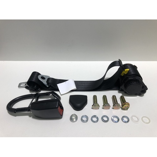Seat Belt 90-90 On Pillar - 300mm Floor Mount Stalk - Right Hand