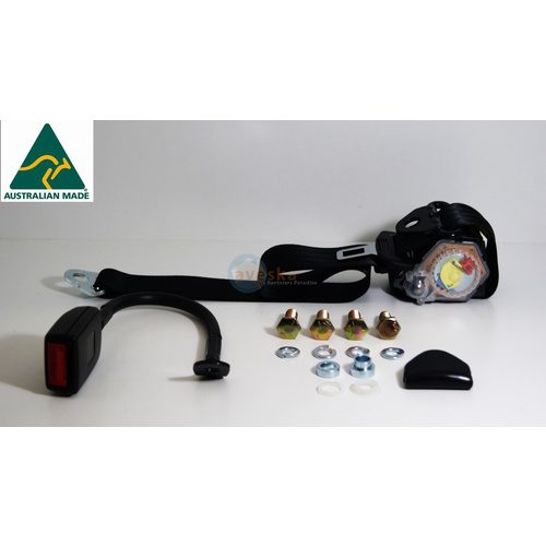 90-90 ON PILLAR WITH SMALL ANCHOR 350mm  STALK BUCKLES FLOOR MOUNTED LEFT HAND