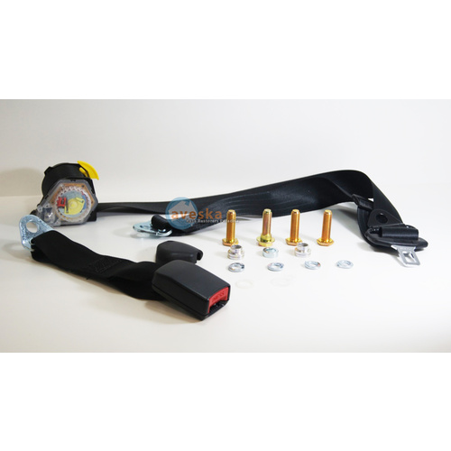  90-90 ON PILLAR WITH SMALL ANCHOR 275mm FIXED WEBBING BUCKLES RETRACTABLE